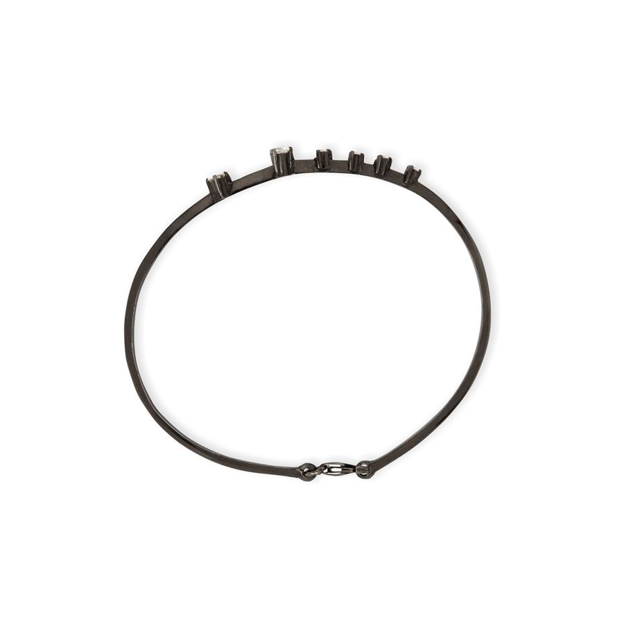 Black gold 'Balance' Bracelet BALANCE | BR 6 BRILLAU9N CT 0,35